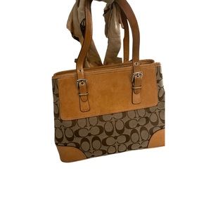 Vintage Coach Carryall Purse Big Cs